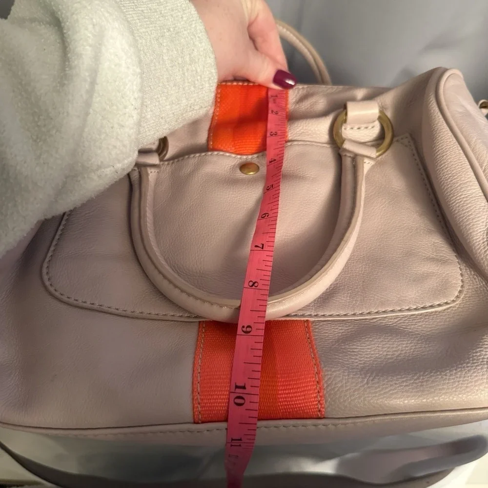 J.Crew Collection Spritzer-Stripe Satchel Lavender Orange Speedy Bag Madewell